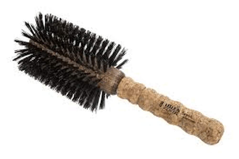 Round Boar Bristle Brush EX5 Brown Bristles-Krtača za oblikovanje s sušilcem iz temnih naravnih ščetin 80mm
