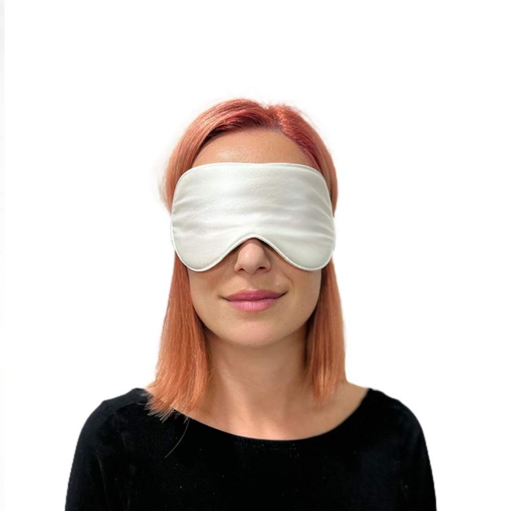mSilk Sleeping Mask - Pearl-Svilena spalna maska za oči - Perla