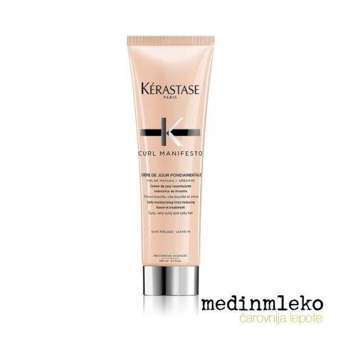 Curl Manifesto Crème De Jour Fondamentale-Krema brez izpiranja za skodrane lase
