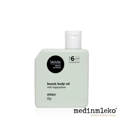 Laouta Beach Body Oil Fig 50ml – Olje za telo s figo in rakitovcem SPF 6